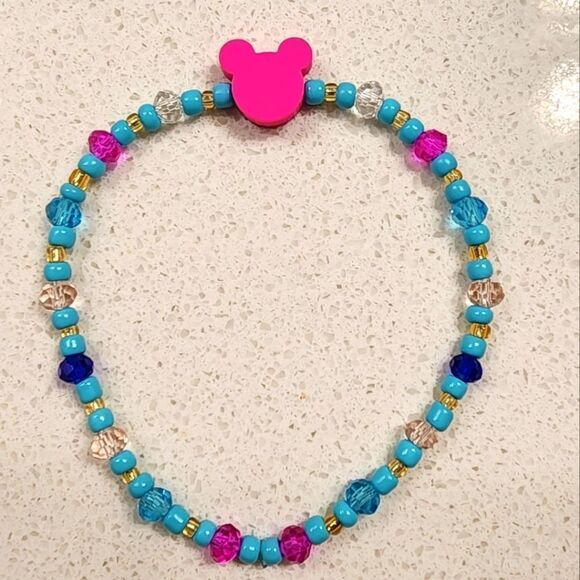 Custom Disney Mickey Mouse Beaded Friendship Bracelet - Picture 1 of 1